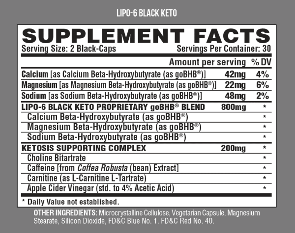 Lipo 6 Black Keto Advanced Formula - Image 2